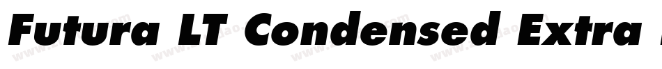 Futura LT Condensed Extra Bold Oblique字体转换